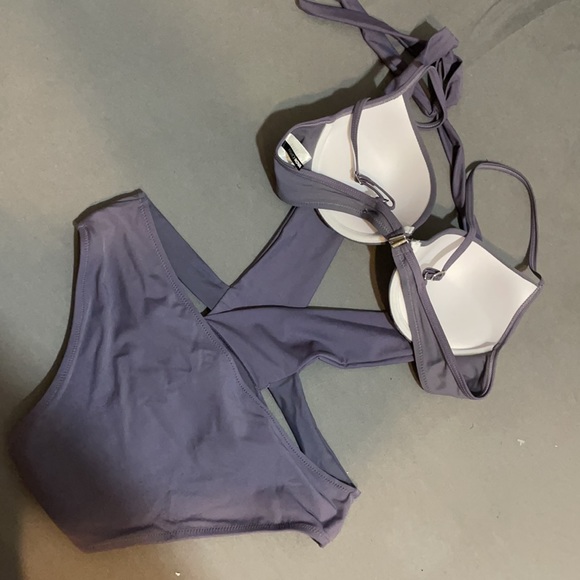 Light purple 2 piece swimsuit - Picture 3 of 5